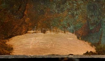 Vizsolyi János (1959-): Feltörő elemek. Bronz, jelzett, m:47 cm