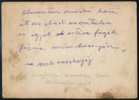 cca 1918 Borgótiha-Dornavölgy, elektrotrén (benzin-elektromos vonat), fotó, hátulján feliratozva, fo...