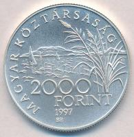 1997. 2000Ft Ag "Régi balatoni hajók / Helka & Kelén" tanúsítvánnyal, dísztokban T:BU ...