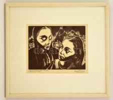 Buday György (1907-1990): Angyali üdvözlet  1937. Fametszet, papír (halvány karcolásokkal), jelzett,...