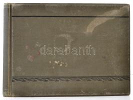 cca 1910 Ismeretlen, jómódú család fotóalbuma, 68 db vintage fotó, 9x12 cm