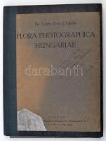 1931 Dr. Vajda Ernő és Vajda László: Flora Photographica Hungariae című fotómappa, 19 db vintage fotó, feliratozott lapokra felragasztva, 18x24 cm