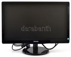 Philips 226V4LSB LED monitor, képátló: 21,5 inch, képarány: 16:9, max. felbontás: 1920×1080, hálózati csatlakozóval és VGA-kábellel, jó állapotban
