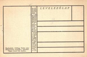 Történelmünk lapjaiból - 19 db használatlan régi magyar művészlap sorozat. Betűország képeslapjai a ...