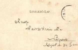 1899 Arad. Az aradi vértanúk kivégzésének 50. évfordulója emlékére - 14 db régi vágott szecessziós m...