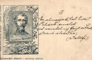 1899 Arad. Az aradi vértanúk kivégzésének 50. évfordulója emlékére - 14 db régi vágott szecessziós m...