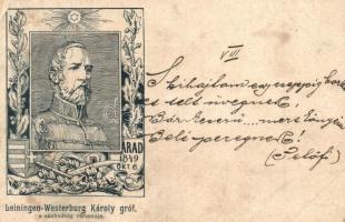 1899 Arad. Az aradi vértanúk kivégzésének 50. évfordulója emlékére - 14 db régi vágott szecessziós m...