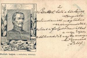 1899 Arad. Az aradi vértanúk kivégzésének 50. évfordulója emlékére - 14 db régi vágott szecessziós m...