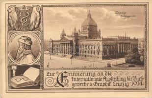 Leipzig, Reichsgericht, Johannes Gutenberg. Art Nouveau