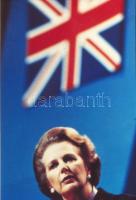cca 1984 Benkő Imre pecséttel jelzett vintage fotója Margaret Thatcherről, budapesti látogatása alka...