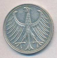 NSZK 1966J 5M Ag T:1-,2
FRG 1966J 5 Mark Ag C:AU,XF
Krause KM#112.1