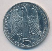 NSZK 1980D 5M Cu-Ni "von der Vogelweide" T:1-
FRG 1980D 5 Mark Cu-Ni "von der Vogelw...