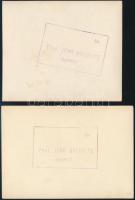 cca 1935 Dulovits Jenő (1903-1972) budapesti fotóművész hagyatékából 2 db pecséttel jelzett vintage ...