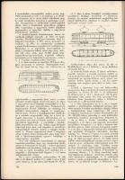 cca 1950 Régi villamosok, 3 db vintage fotó + hozzáadva a Gép c. szaklap 1950/11-es számát, benne a ...