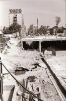1983 Budapest, Dózsa György út - Váci út, felszíni metró építkezés, 37 db szabadon felhasználható vi...