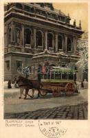 Budapest VI. Opera omnibusszal. Kuenstlerpostkarte No. 2006. von Ottmar Zieher No. 261. litho s: Raoul Frank (EK)