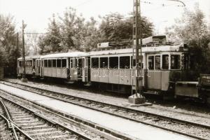 cca 1992 HÉV és villamos - Bp, Vágóhíd - Csepel, 20 db szabadon felhasználható vintage negatív, 24x3...