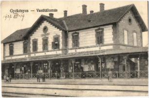 1927 Gyékényes, vasútállomás / Bahnhof / railway station