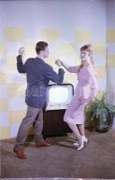 cca 1962 TV készülék professzionális, színes reklám felvételei, 5 db szabadon felhasználható vintage...