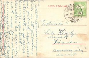 1911 Dombóvár, Szolgabíróság, lovaskocsik (fl)