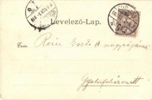 1900 Buda anno 1600. Mátyás király és Aragóniai Beatrix királyné. Bergmann Vilmos fec. 28446. Art No...