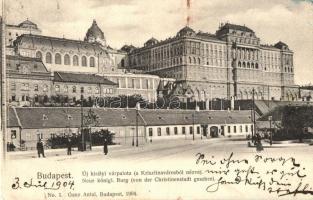 1904 Budapest I. Krisztinaváros az új Királyi várpalotával, üzlet. Ganz Antal No. 1.