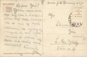 Budapest VI. Oktogon, Orion Izzó, Dreher Baksör és Albus szappan reklámja, autóbusz és automobilok (...