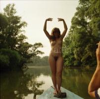 cca 1988 Aktfelvételek, Menesdorfer Lajos (1941-2005) budapesti fotóművész hagyatékából 9 db vintage...