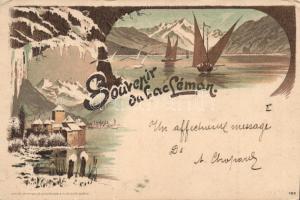 1898 Lac Leman Litho