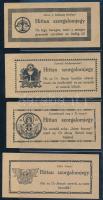 cca 1920 Hittan szorgalomjegy, 12 db, 5x10 cm
