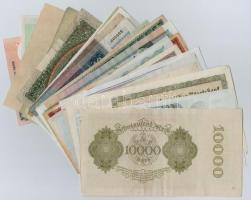 30db-os vegyes magyar és külföldi bankjegy tétel, közte Magyarország, Németország / Weimari Köztársa...