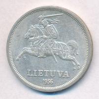 Litvánia 1936. 5L Ag T:2 
Lithuania 1936. 5 Litai Ag C:XF
Krause KM#82