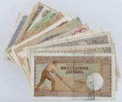 22db-os vegyes magyar és külföldi bankjegy tétel, közte Magyarország, Németország, Mongólia, Spanyol...