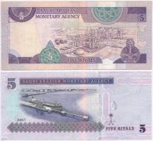 Szaúd-Arábia 1983. 5R + 2007. 5R T:III,III-
Saudi Arabia 1983. 5 Riyals + 2007. 5 Riyals C:F,VG