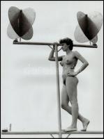 cca 1990  Menesdorfer Lajos (1941-2005) budapesti fotóművész hagyatékából, 2 db pecséttel jelzett vi...