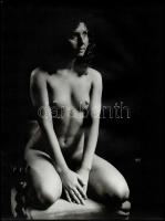 cca 1989 Menesdorfer Lajos (1941-2005) budapesti fotóművész hagyatékából, 2 db vintage fénykép, az e...