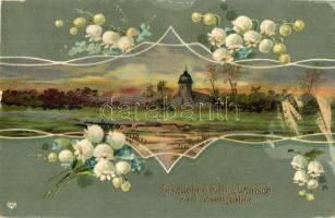 18 db régi üdvözlőlap (főleg húsvét), közte lithok / 18 pre-1945 greeting cards (mainly Easter), amo...