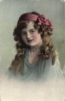 11 db régi hölgyek motívumlap / 11 pre-1945 ladies motive cards