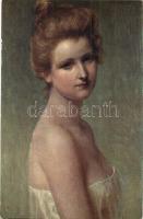 11 db régi hölgyek motívumlap / 11 pre-1945 ladies motive cards