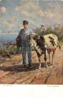 5 db régi állat motívumlap / 5 pre-1945 animal motive cards