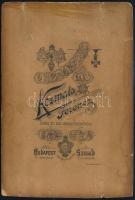 cca 1890 Azonosítatlan férfi díszmagyarban, keményhátú fotó Kozmata Ferenc (Bp., Szeged) műterméből