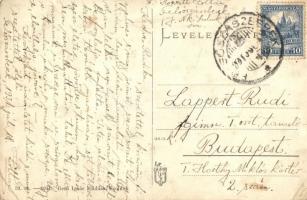 Szolnok, Gorove utca, Népbank rt., Korzó (Corso) kávéház, üzletek (fa)