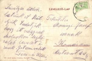 1912 Szolnok, Fő utca, Népbank és takarékpénztár rt., Szerencseház, Turul Cipőgyár rt., Gettler Bank...