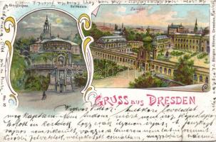 Dresden, Art Nouveau, litho (b)
