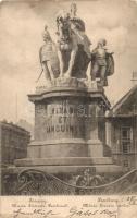 Pozsony, Pressburg, Bratislava; Maria Theresia Denkmal. Verlag "Bediene dich allein" / Mária Terézia szobor / Maria Theresa statue (EK)