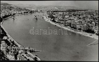1903 és cca 1970 közötti időből Budapest hídjai, 3 db vintage fotó + 2 db reprodukció, 30x40 cm és 18x30 cm között