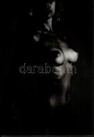 cca 1978 Aktfotók, 2 db jelzés nélküli vintage fénykép, 38x26 cm és 37,5x28 cm