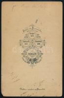 1895 Széchényi Manó (1858-1926) király személye körüli miniszter portréja, keményhátú fotó Theodor P...