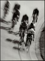 cca 1977 Kerékpár versenyzők, Gebhardt György (1910-1993) budapesti fotóművész hagyatékából 3 db fel...