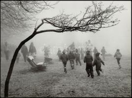 cca 1975 Gebhardt György (1910-1993) budapesti fotóművész hagyatékából 3 db feliratozott vintage fén...